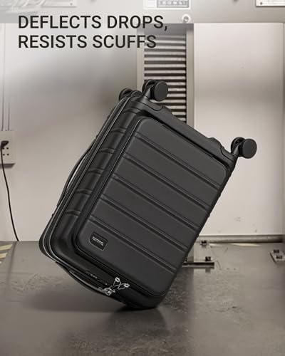 TAKUMI Suitcases with Wheels, Expandable Carry on Luggage, Black, 20 Inch - color: Black, size: 20 Inch