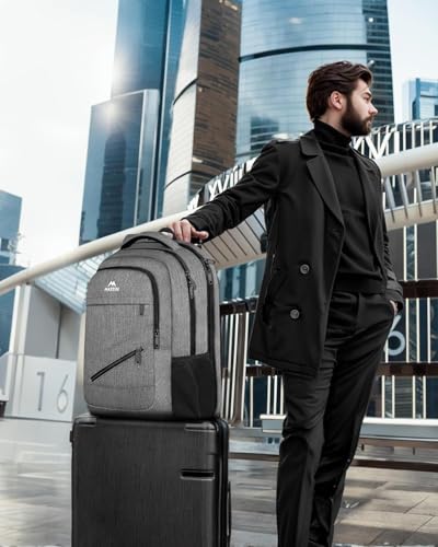 MATEIN 18 Inch Extra Large Laptop Backpack, 50 L Business Travel Backpack - color: Grey, size: 18 Inch