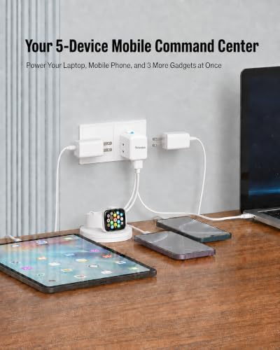 BEONDON Universal Travel Adapter 25W USB-C PD Charger Worldwide Plug - color: White-25