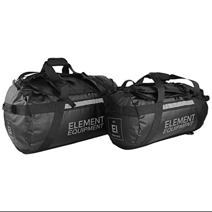 Element Equipment Trailhead Duffel Bag Shoulder Straps Waterproof Black/Grey Large - color: Black/Grey, size: Large 85 Liters