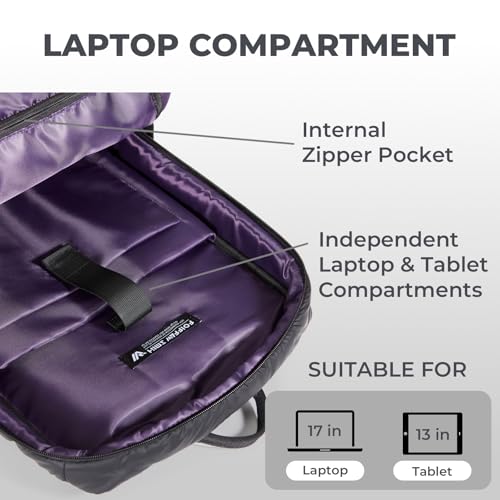 Daily Backpack Lightweight 17 Inch Laptop Carry-on Anti-Theft