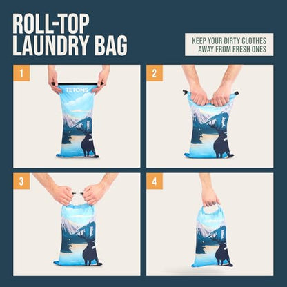TRIPPED Travel Gear Compression Packing Cubes for Carry-On Travel 6-Pack - color: National Park, size: 6 Piece