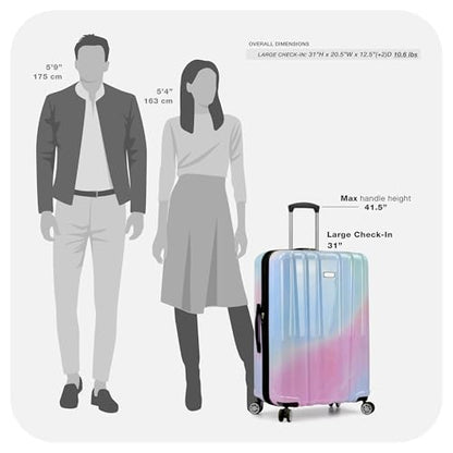 Traveler's Choice Women's Ruma II Expandable Luggage with Spinner Wheels, Pixie Pastel, 30" Large - color: Pixie Pastel, size: 30 in