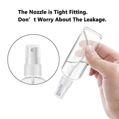 4팩 소형 스프레이 병 56.7g(2온스) 투명 플라스틱 빈 리필 가능한 미니 스프릿처 - color: 4팩, size: 2 Ounce
