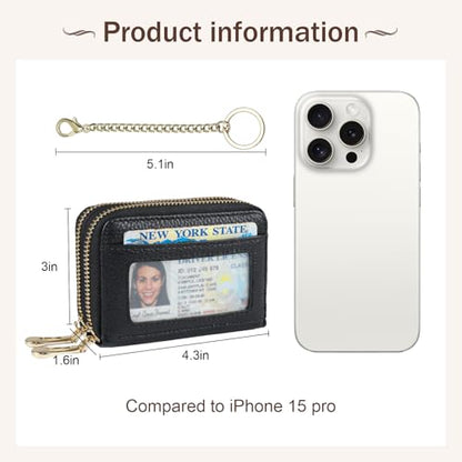 imeetu Rfid Credit Card Holder, Businese Card Case, Wallet for Women Men - color: Max - Black