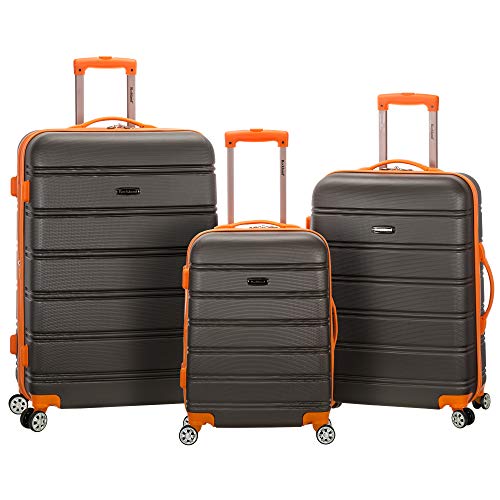 Rockland Melbourne Hardside 3 Piece Expandable Spinner Wheel Luggage Set, (20"/24"/28"), Charcoal - color: Charcoal, size: 3 Piece (20"/24"/28")