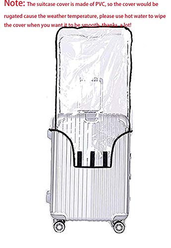 FF1 Luggage Protector Suitcase Cover PVC Bag Dust Proof Travel Suitcase Fits Most 20" - size: 20"
