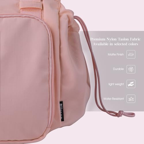 Everyday Bag Tote for Women, Spacious Diaper Bag with 16 Pockets, Durable Travel Bag, Sleek Work Shoulder Bag - color: Matte Pink