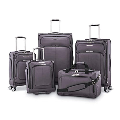 Samsonite Solyte DLX Softside Expandable Luggage with Spinner Wheels, Mineral Grey, Carry-On 20-Inch - color: Mineral Grey, size: Carry-On