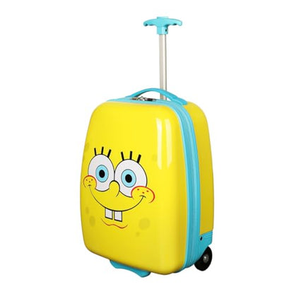 Bioworld Spongebob Squarepants Face 16.5" Youth 2-Wheel Luggage - color: Spongebob Face Yellow