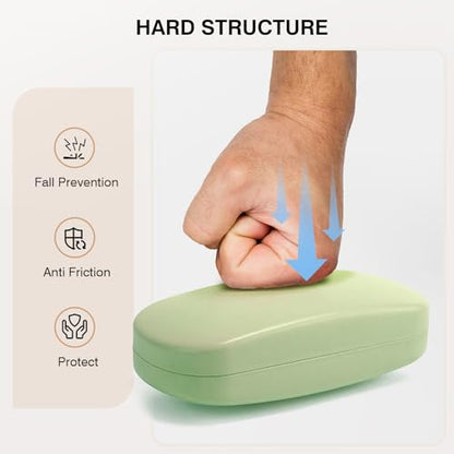 Marvolia Glasses Case Hard Shell - PU Leather Eyeglass Cases Eyeglasses Case for Sunglasses Eye Glasses Cases - color: Green, size: Standard