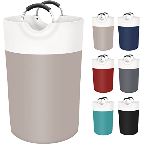 BlissTotes 115L Laundry Basket, Freestanding Collapsible Hamper, Brown - color: Brown, size: 115L