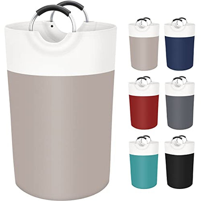 BlissTotes 115L Laundry Basket, Freestanding Collapsible Hamper, Brown - color: Brown, size: 115L