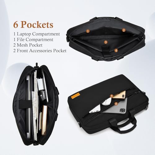 bagasin 17 17.3 inch Laptop Computer PC Shoulder Bag Carrying Case - color: Black, size: 17-17.3