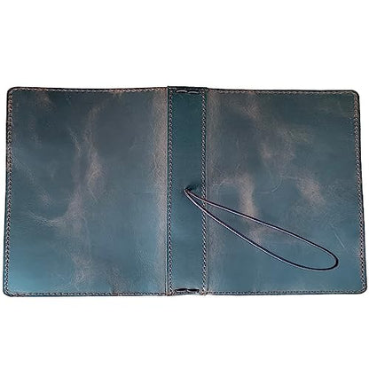 newestor Travelers Notebook Cover with Inner Pockets, Card Slots and Pen Holder, B6 Size, Dark Brown - size: B6