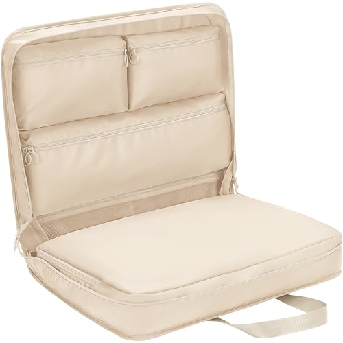 SUNUP Hanging Suitcase Organizer for Travel, 5 in 1 Packing Cube, Beige - color: Beige