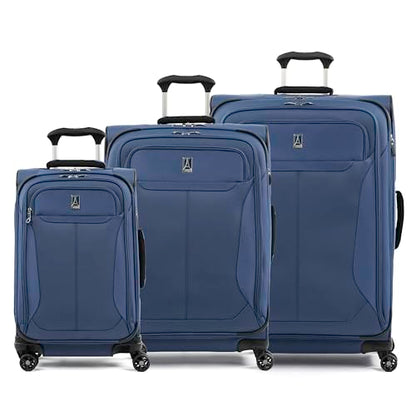 Travelpro Tourlite Softside 3-Piece Set, Expandable Luggage, 4 Spinner Wheels, Lightweight Suitcase, 21" Carry-On, 25" Checked Medium, 29 Check Large, Blue - color: Blue, size: 3-Piece Set (21/25/29)