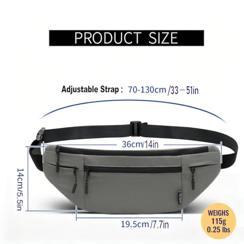Money Belt for Travel RFID Blocking Passport Holder (dark grey) - color: dark grey