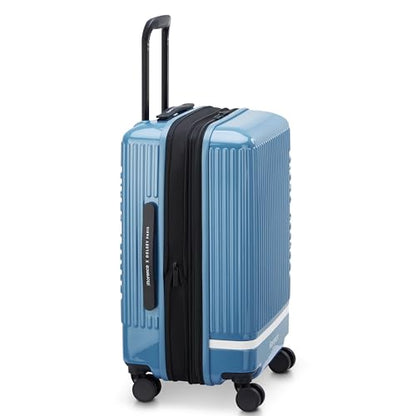 florence by mills Spin Me Away Hardside Expandable Luggage with Spinner Wheels, Zinc Blue, Carry-On 20 Inch - color: Zinc Blue, size: Carry-On 20 Inch
