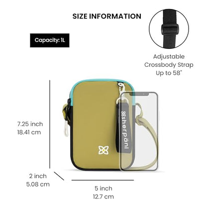 Sherpani Rogue, RFID Mini Crossbody Bag for Women - color: Alchemy