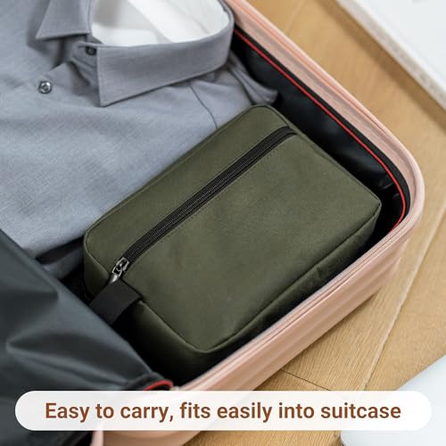 Elviros Hanging Toiletry Bag, Lightweight Dopp Kit, Small, Army Green - color: Army Green, size: Small