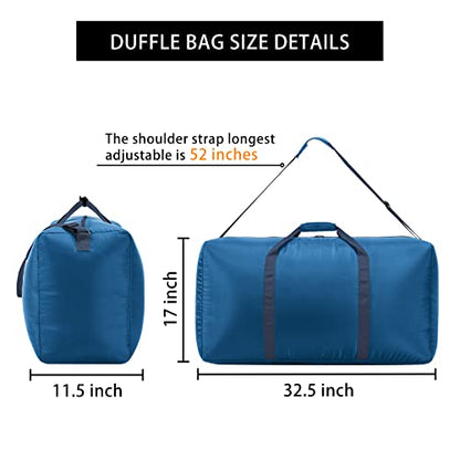 iFARADAY 105L Extra Large Duffel Bag lightweight, 32.5 inch, Royal Blue - color: Royal Blue