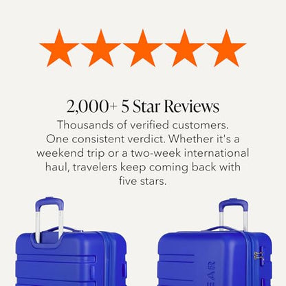 SwissGear 7366 Signature Hardside Expandable Luggage with Spinner Wheels, TSA Lock, Cobalt, Checked-Medium 23-Inch - color: Cobalt, size: Checked-Medium 23-Inch