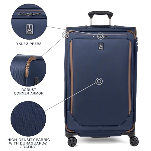 Travelpro Crew Classic Softside Checked Luggage, Blue, 29-Inch - color: Patriot Blue, size: Checked Large