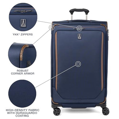 Travelpro Crew Classic Softside Checked Luggage, Blue, 29-Inch - color: Patriot Blue, size: Checked Large