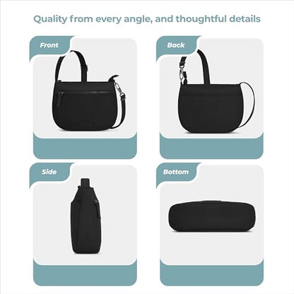 Travelon Anti-Theft Metro Saddle Crossbody - color: Black