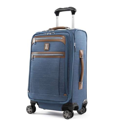 Travelpro Platinum Elite Softside Spinner Set, Coastal Blue 2-Piece (21/25) - color: Coastal Blue, size: 2-Piece Set (21/25)