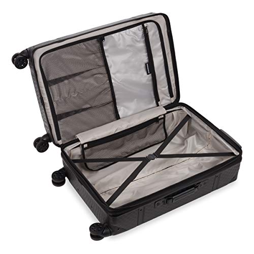 SwissGear 7739 Hardside Luggage Trunk with Spinner Wheels, Black, Checked-Large 26-Inch - color: Black, size: Checked-Large 26-Inch