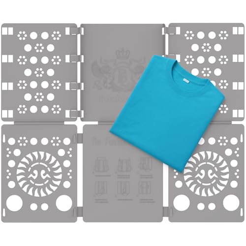 BoxLegend V3 Shirt Folding Board t Shirt Laundry Folder for Clothes Grey - color: Gray