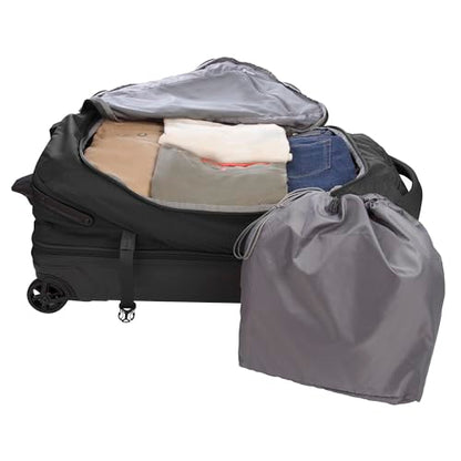 Eddie Bauer Expedition Rolling Duffel Bag with Wheels - Black, 30" - color: Black, size: 30" (Check-In)