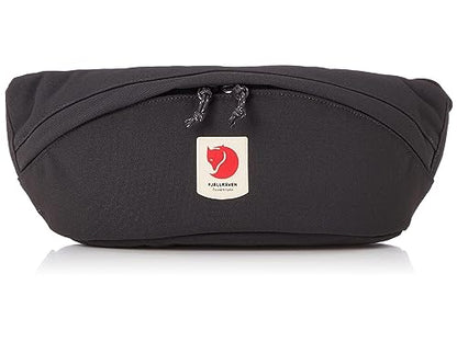 Fjällräven Ulvo Hip Pack Medium - Waterproof Bergshell Fabric, Durable Storage, Adjustable Belt- Hiking, Travel - color: Dark Grey