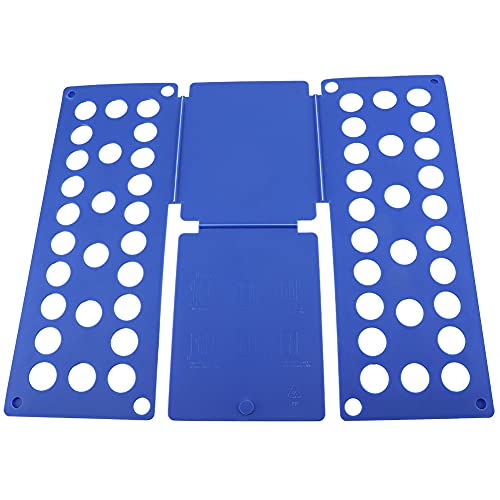 Clothing Folders Boards Folding Fast Space Saver Quick Clothes for Trousers, Shorts, Pajamas, T-Shirts, etc. (Blue)