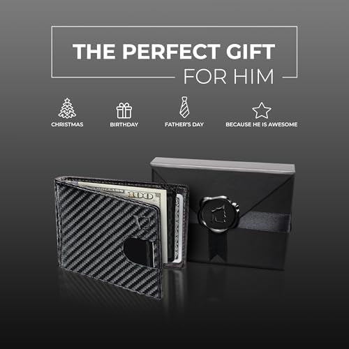 Kingly Cash Pocket Slim Wallet for Men, RFID Blocking, Carbon Fiber - color: Carbon Fiber
