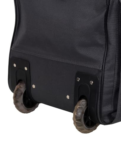 Rockland Rolling Duffel Bag, Black, 22" - color: 차콜, size: 22-Inch