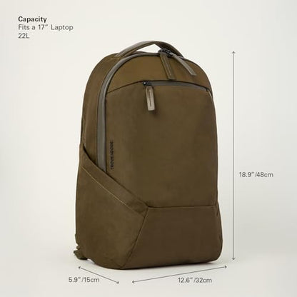 Troubadour Apex Backpack 4.0 EPX Edition - Ultra-Durable 22L Laptop Backpack with Recycled EPX Fabric, Fits 17” Laptop - Lightweight, Travel & Work Backpack – Olive - color: Olive, size: Apex 4.0 EPX