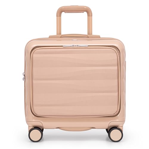 Traveler's Choice Edinburgh II Hardside Luggage with Spinner Wheels, TSA Lock, Sand 16-Inch Mini - color: Sand, size: 16-Inch Mini
