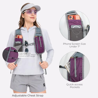 20L Small Hiking Backpack for Women Men, Lightweight Packable Daypack - color: Purple