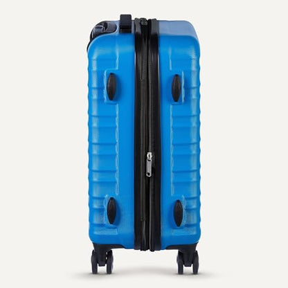 Amazon Basics 3-Piece Hardside Expandable Travel Luggage Set (21", 26", 30"), Scratch-Resistant Suitcases with Multi-directional Wheels, Carry-on and Checked Bags, Light Blue - color: Light Blue, size: 3-Piece Set