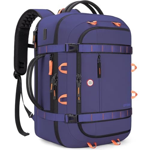 40L Travel Backpack 17.3" Laptop Carry On Duffel Flight Approved - color: Blue