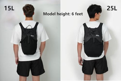 Ultra Lightweight Foldable Backpack,Water Resistant Small Packable Hiking Daypack Outdoor Camping Travel Bag - color: Green, size: 25L