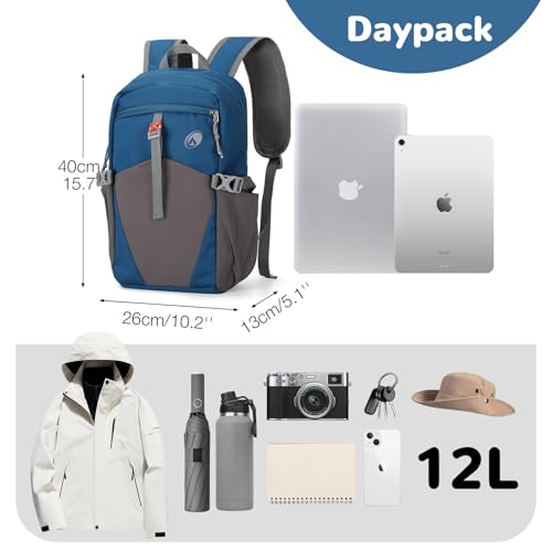 Kids Hiking Backpack, Small Waterproof Hiking Daypack for Kid, Blue - color: Blue