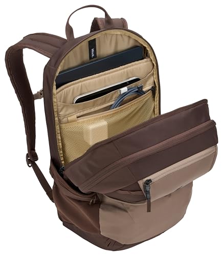 Thule EnRoute Backpack 23L, Elevated 15.6" Laptop Pocket, TPU Zip Pocket - color: Tinted Taupe/Nuanced Brown, size: 23L