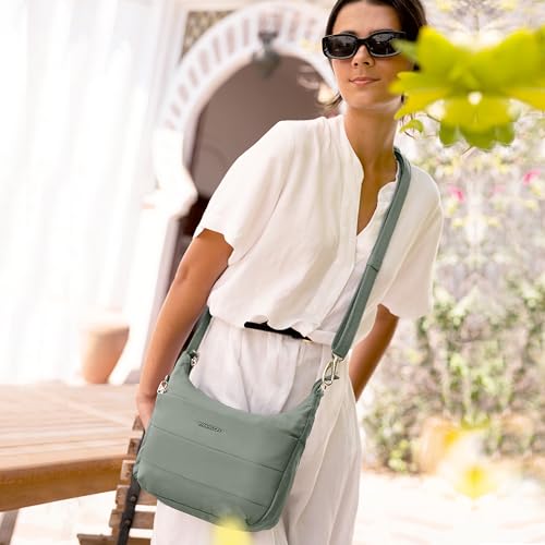 Travelon Anti-theft Roam Medium Crossbody - color: Moss