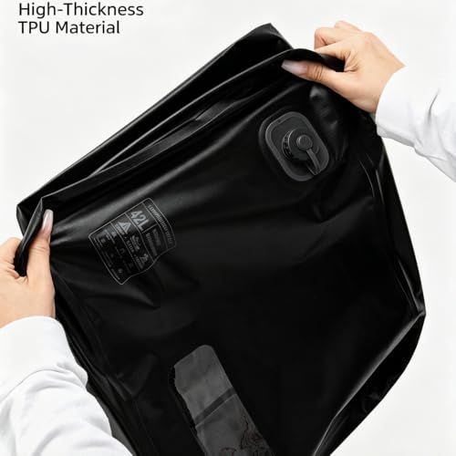 Reusable Space Saver Compression Bags for Suitcase & Backpack (Khaki) - color: Khaki