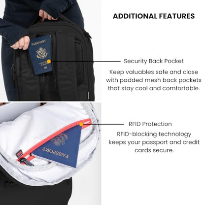 Sherpani Camden Pro Convertible Laptop Backpack (Raven) - color: Raven