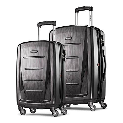 Samsonite Winfield 2 Hardside Luggage with Spinner Wheels, 2-Piece Set (20/24), Charcoal - color: Charcoal, size: 2-Piece Set (Carry-on/Medium)